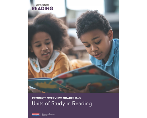 K-5 Reading brochure cover